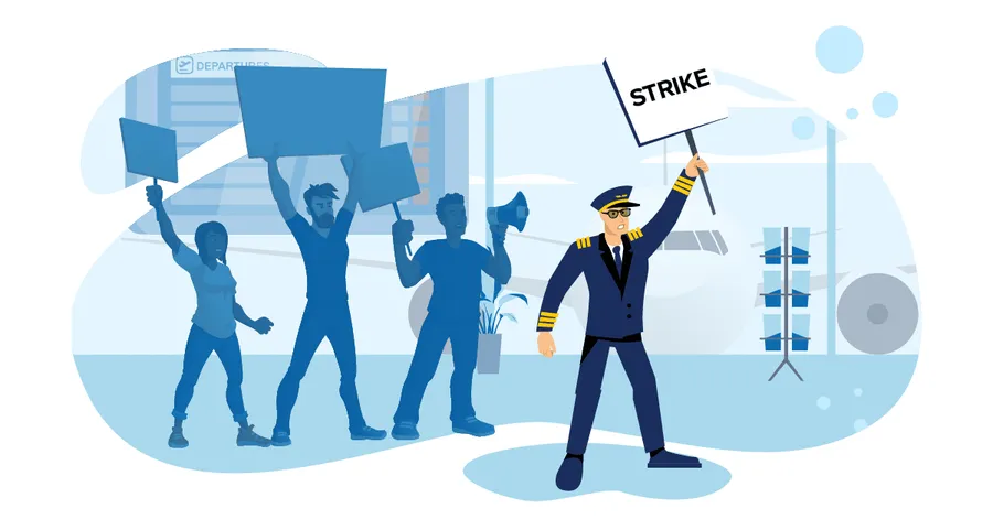 Compensation for a cancelled or delayed flight due to an airline strike - when can you get it?